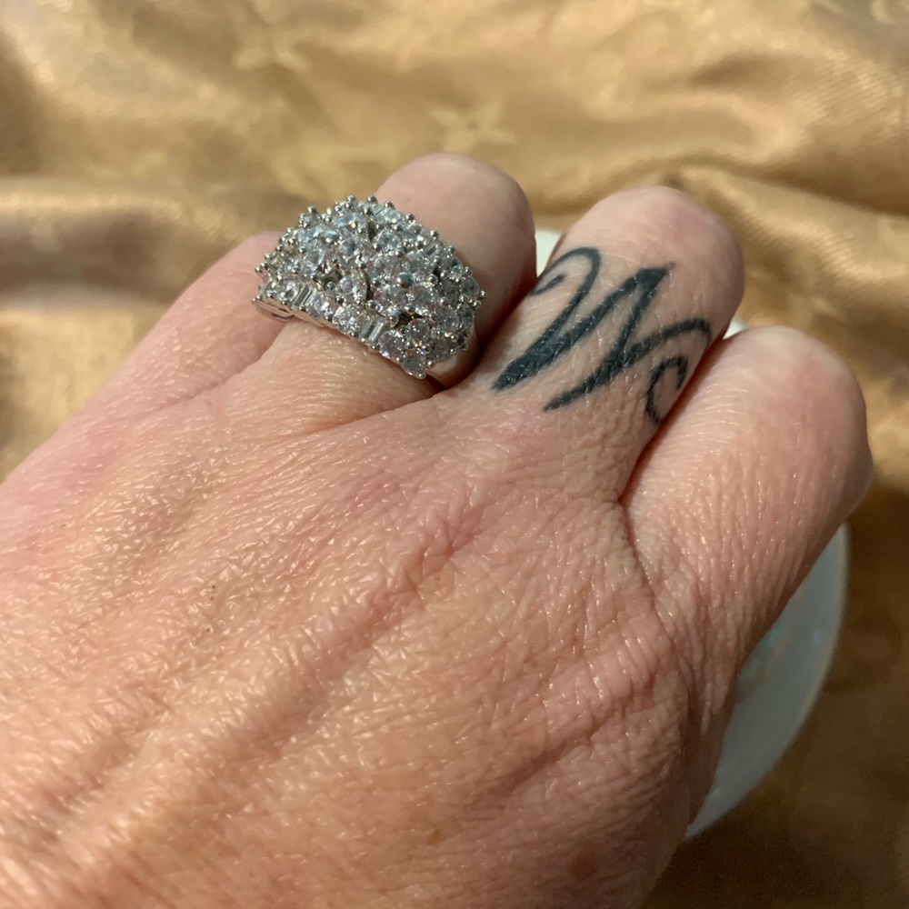 CZ Cocktail Ring - Picture 3 of 5